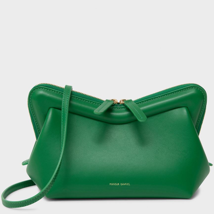 Women\'s Mansur Gavriel Mini M Frame Crossbody Bags Green | AU M015ML